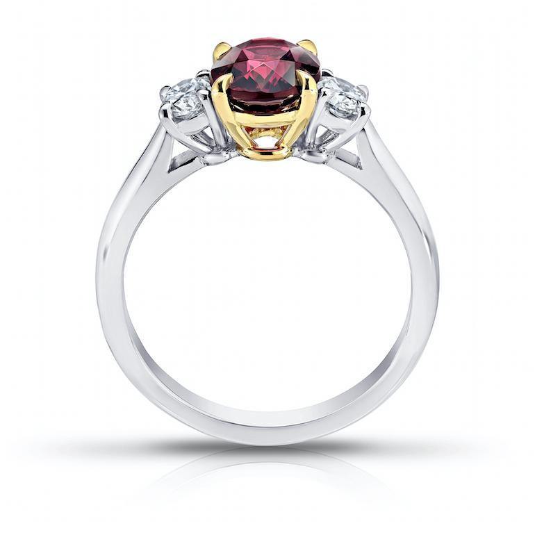 1.89 Carat Oval Red Spinel And Diamond Ring - David Gross Group