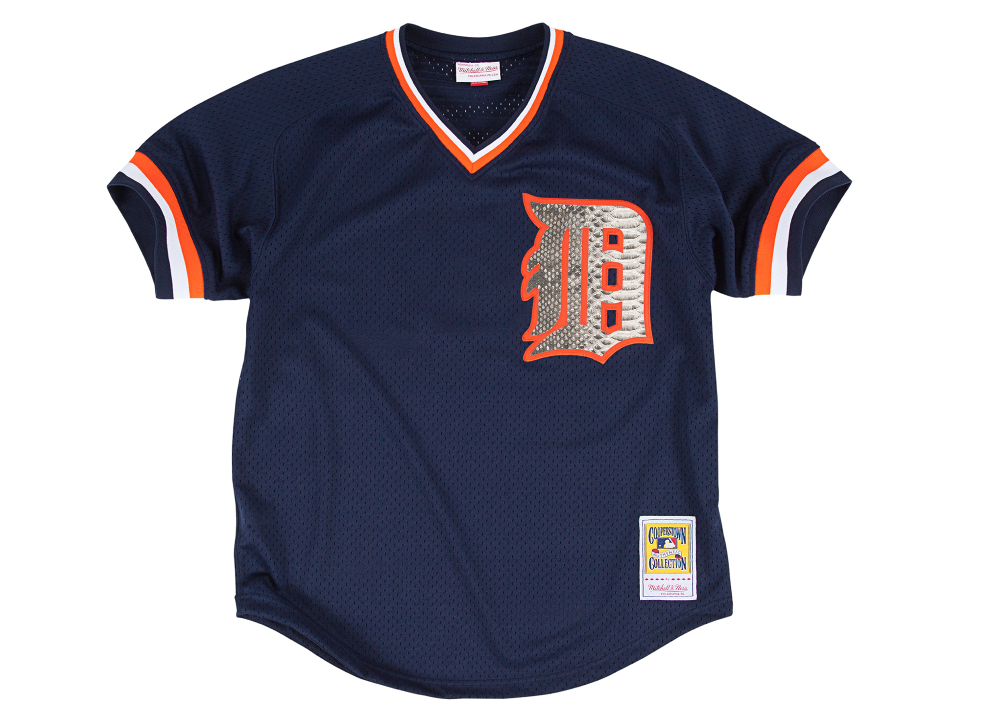 Mitchell & Ness Alan Trammell 1984 Detroit Tigers Authentic BP Python ...