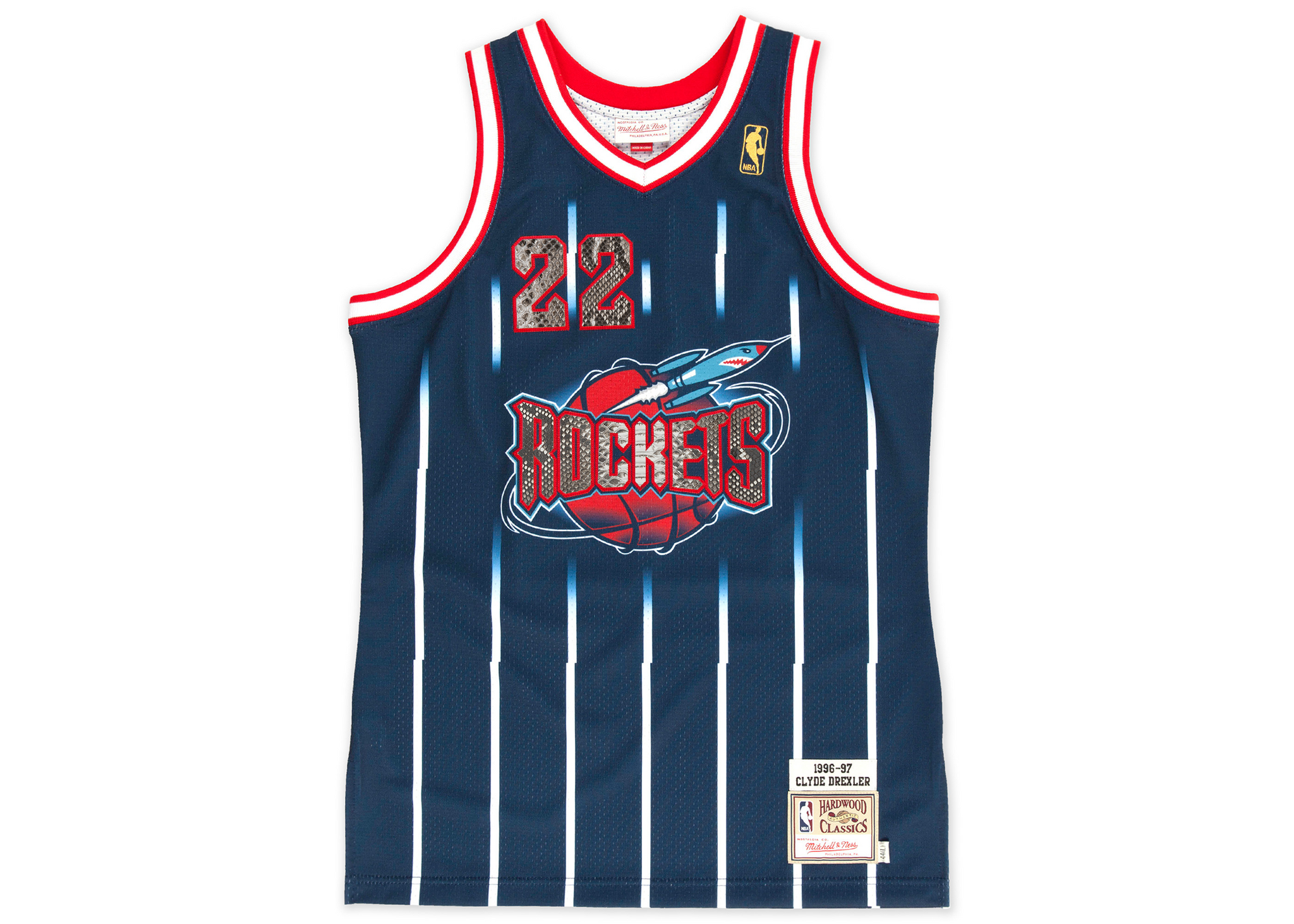 mitchell and ness clyde drexler jersey