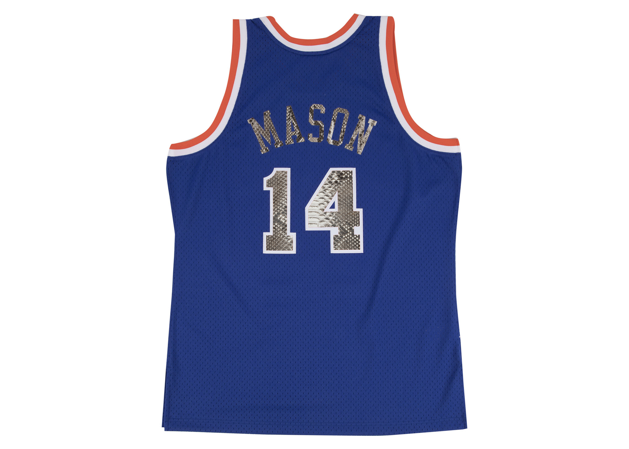 Mitchell & Ness Anthony Mason 1991-1992 New York Knicks Python Jersey ...