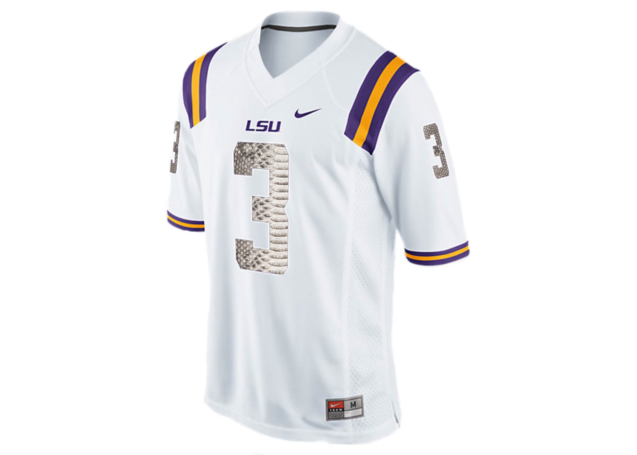 Jordan Jefferson LSU Tigers #9 Mesh Football Jersey - Purple