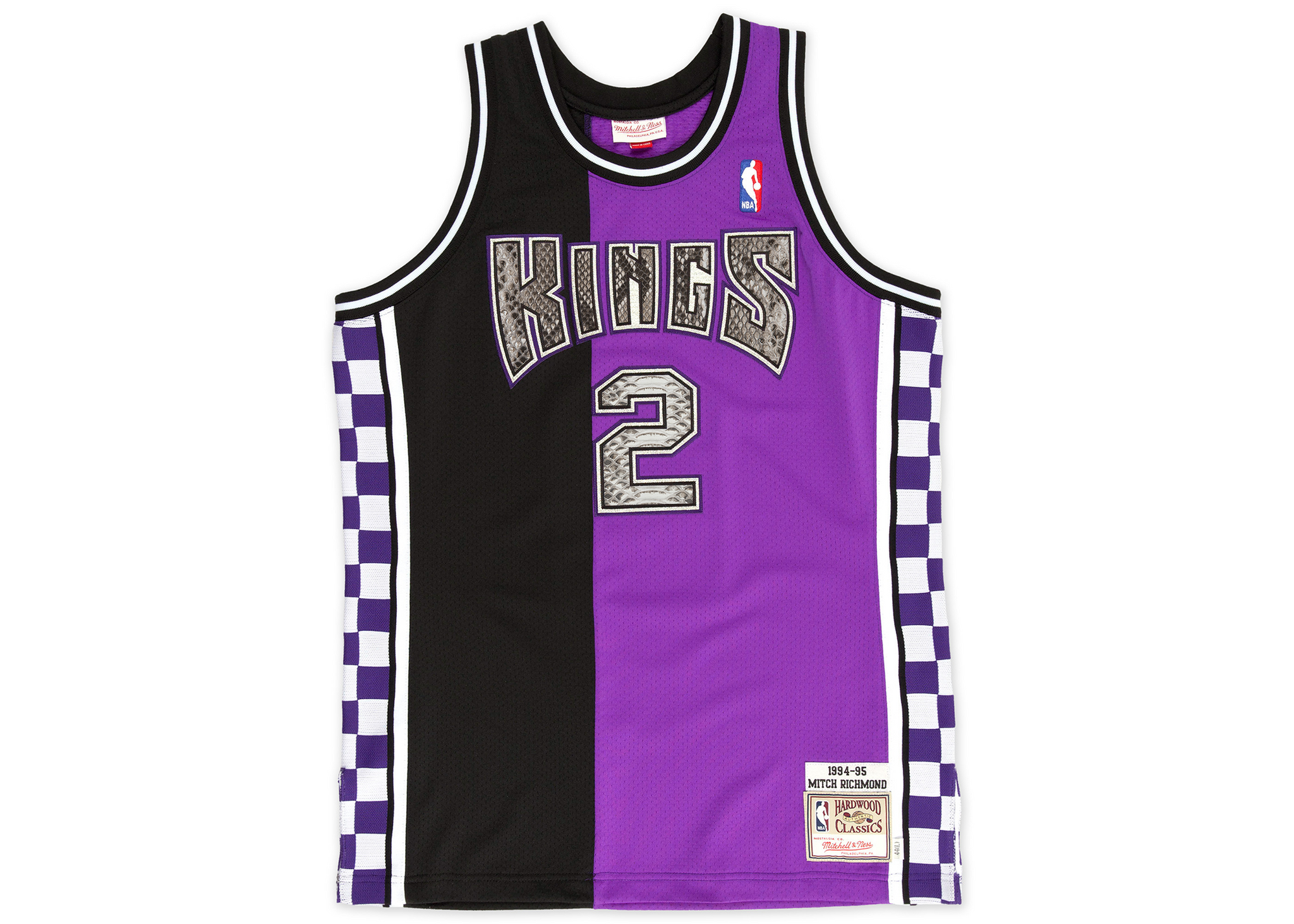 Men's Mitchell & Ness Mitch Richmond Purple Sacramento Kings 1994-95  Hardwood Classics Swingman Jersey