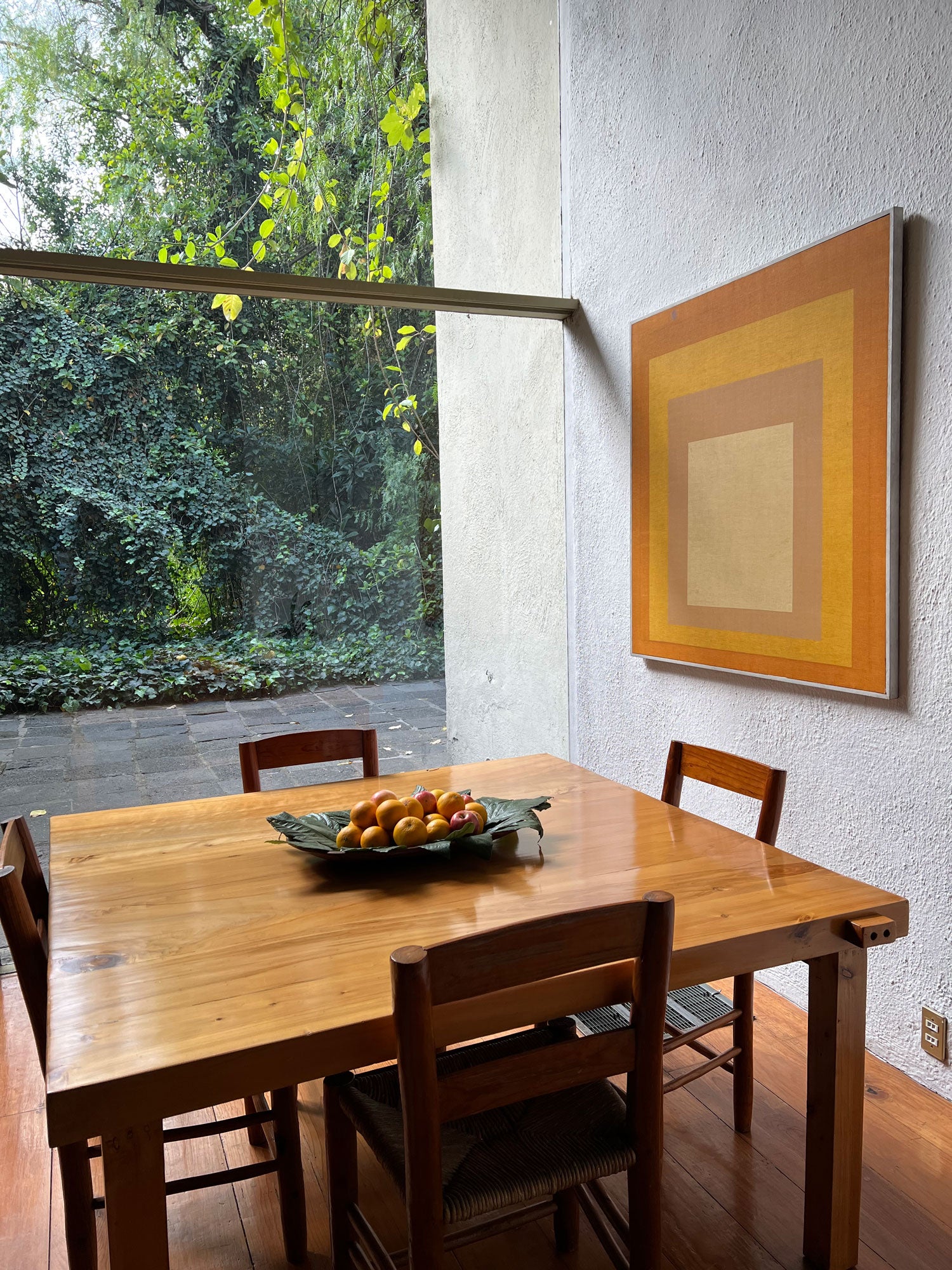 Josef Albers in Luis Barragan's home Mexico City