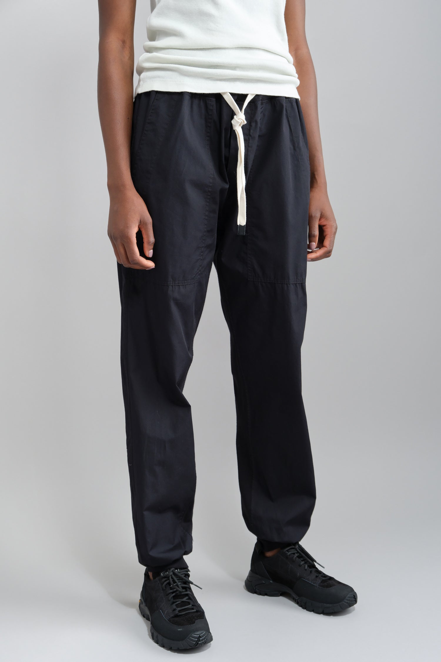 Evam Eva Cotton Narrow Tuck Pant