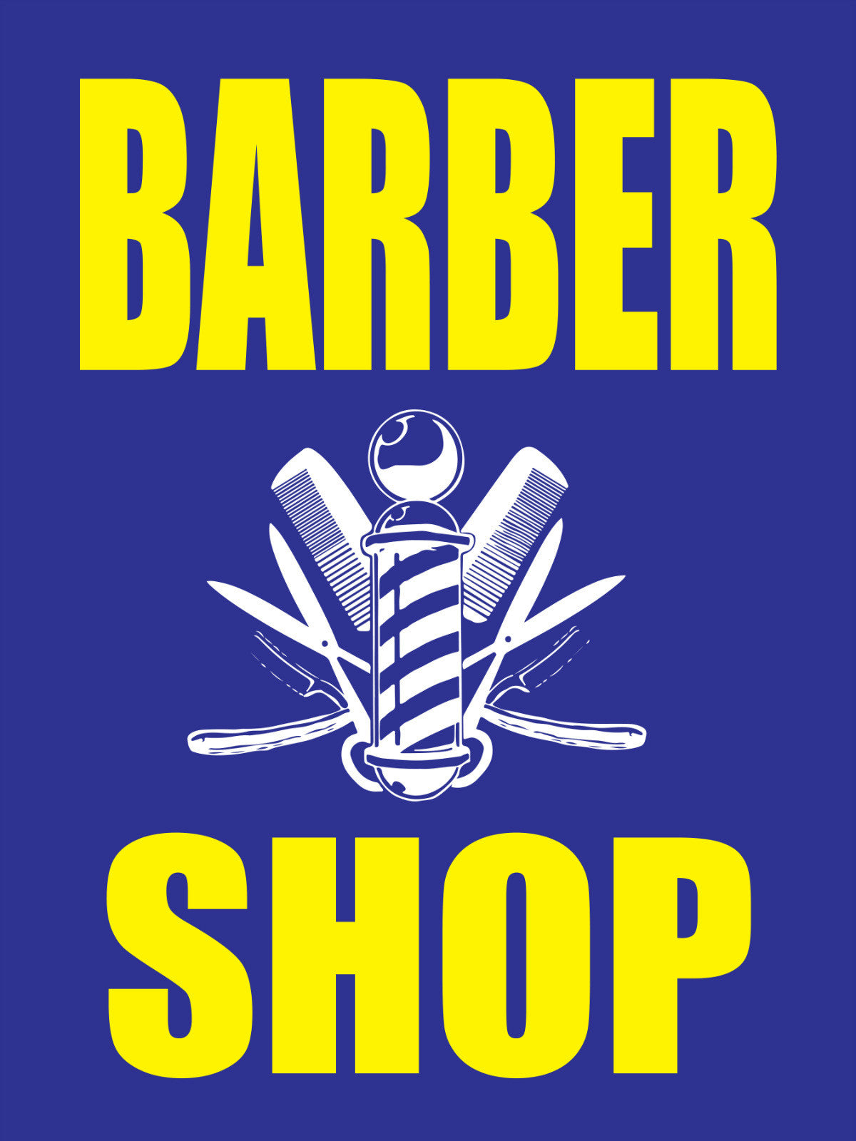 Barber Shop 18x24 Store Business Retail Promotion Signs 2000signs Com   BarberShop18x24 