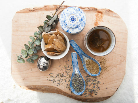 Herbal Tea Flat Lay 