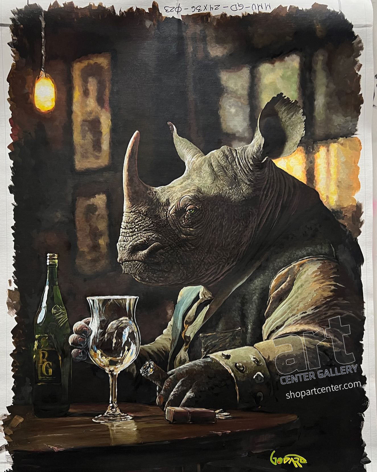 Hello Africa Rhino Art