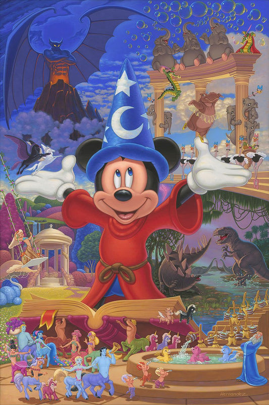 Walt Disney World Castle James Coleman Giclee On Canvas
