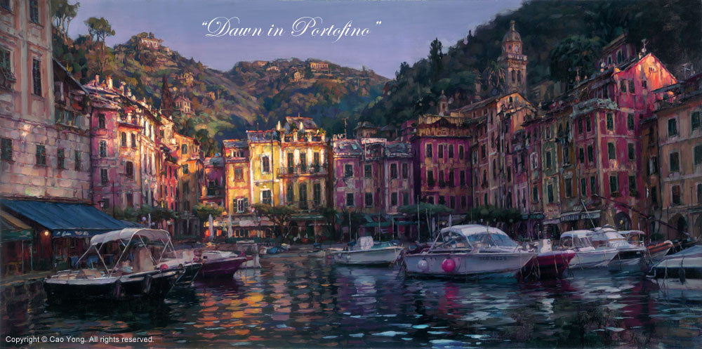 Portraits of portofino. Художник као Йонг. Художник ЦАО йена картины. Портофино картина. Художник ЦАО ёнг (cao Yong).