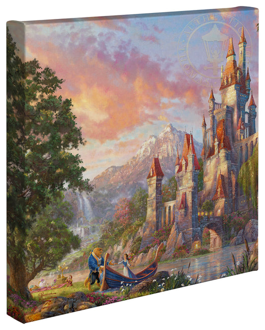 Beauty and the Beast Dancing in the Moonlight'' Gallery Wrapped Canvas by  Thomas Kinkade Studios