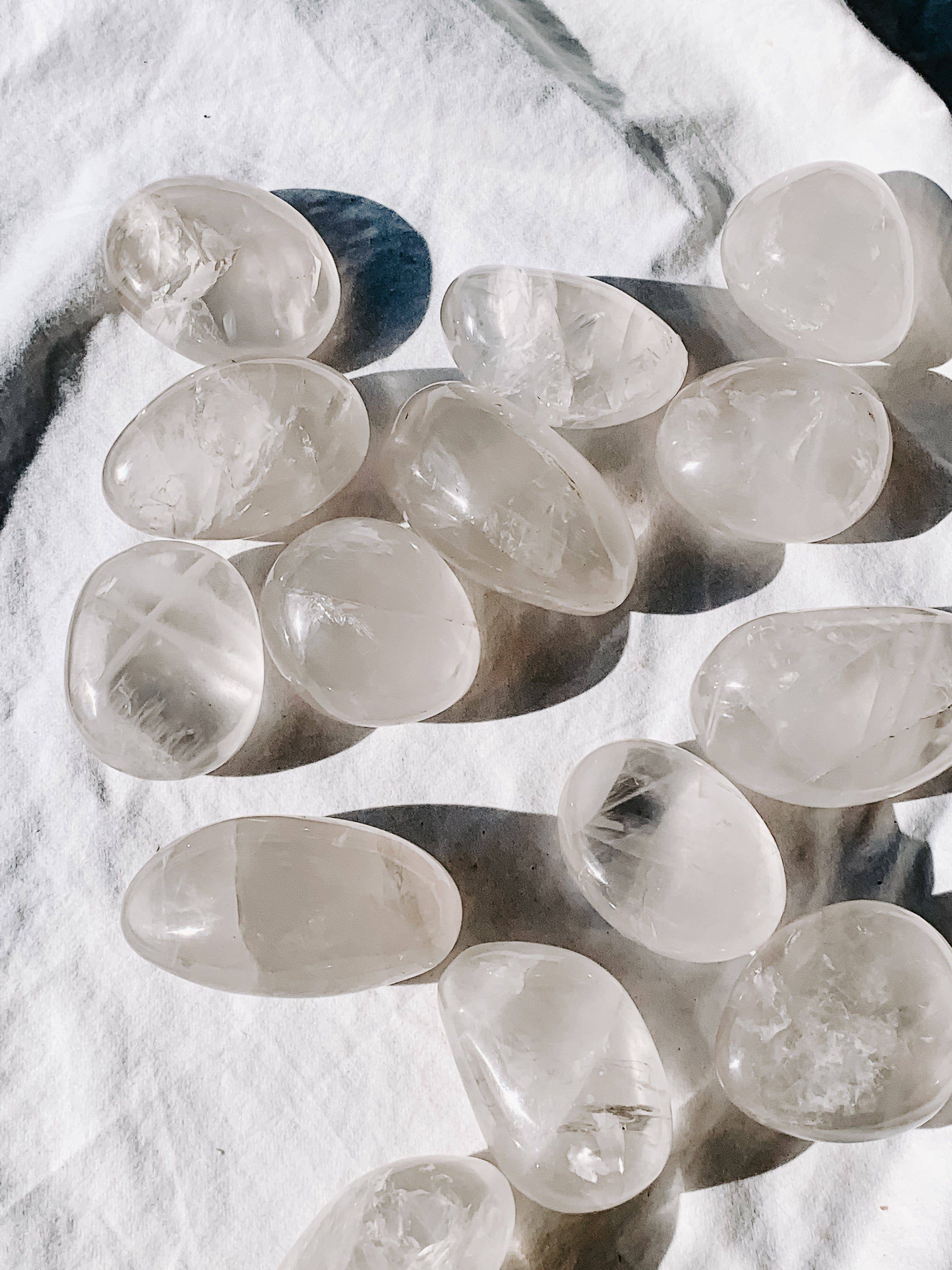 Girasol Quartz Palm Stone | Large – Unearthed Crystals