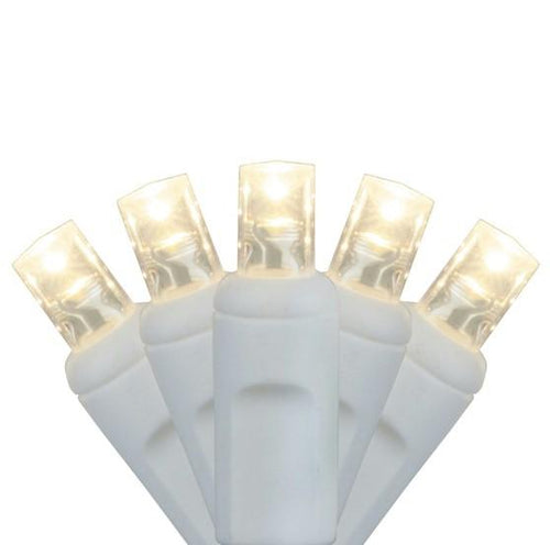 35 Warm White on White Wire 5mm - Premium - LED Craft Lights - Forever LED Christmas Lights