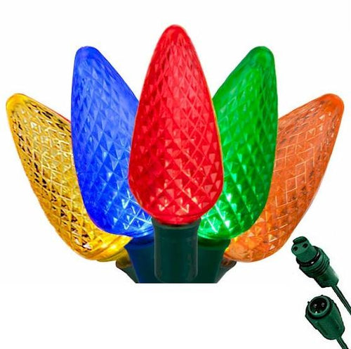 C9 Multi Color 25 LED Roof Lights – Commercial String Lights