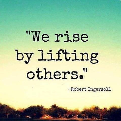 Lifting others to make it into heaven.