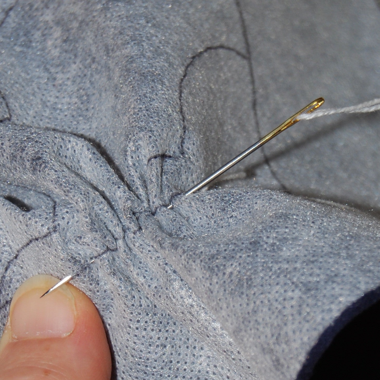 Leather Sashiko Thimble — Needles in the Hay