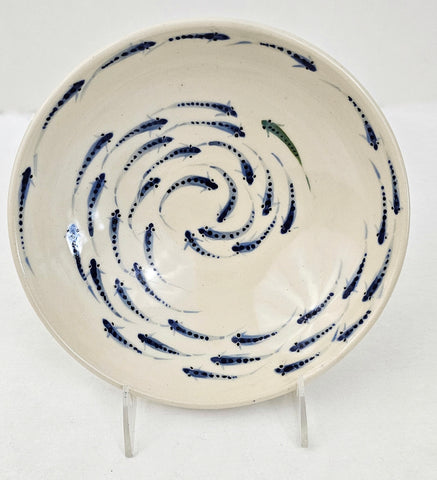 Fish stoneware bowl
