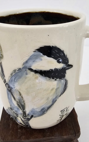 Chickadee Stoneware mug