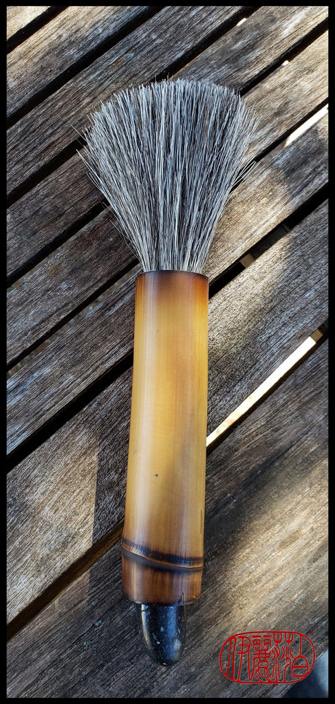 Hog hair paint brushes