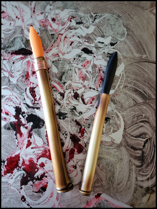 Encaustic Monotype Drawing Pens With Driftwood Handle – Elizabeth  Schowachert Art
