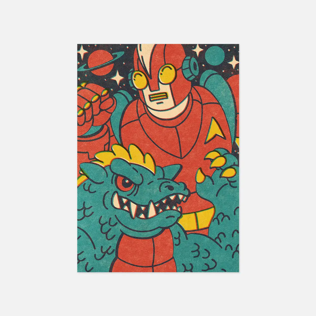 Yeaaah! Studio: Space Fight Postcard
