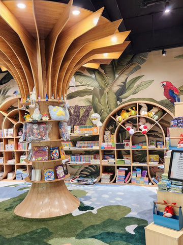 The new children's section at Eglance Bookstore