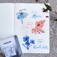 Sailor ink swatches