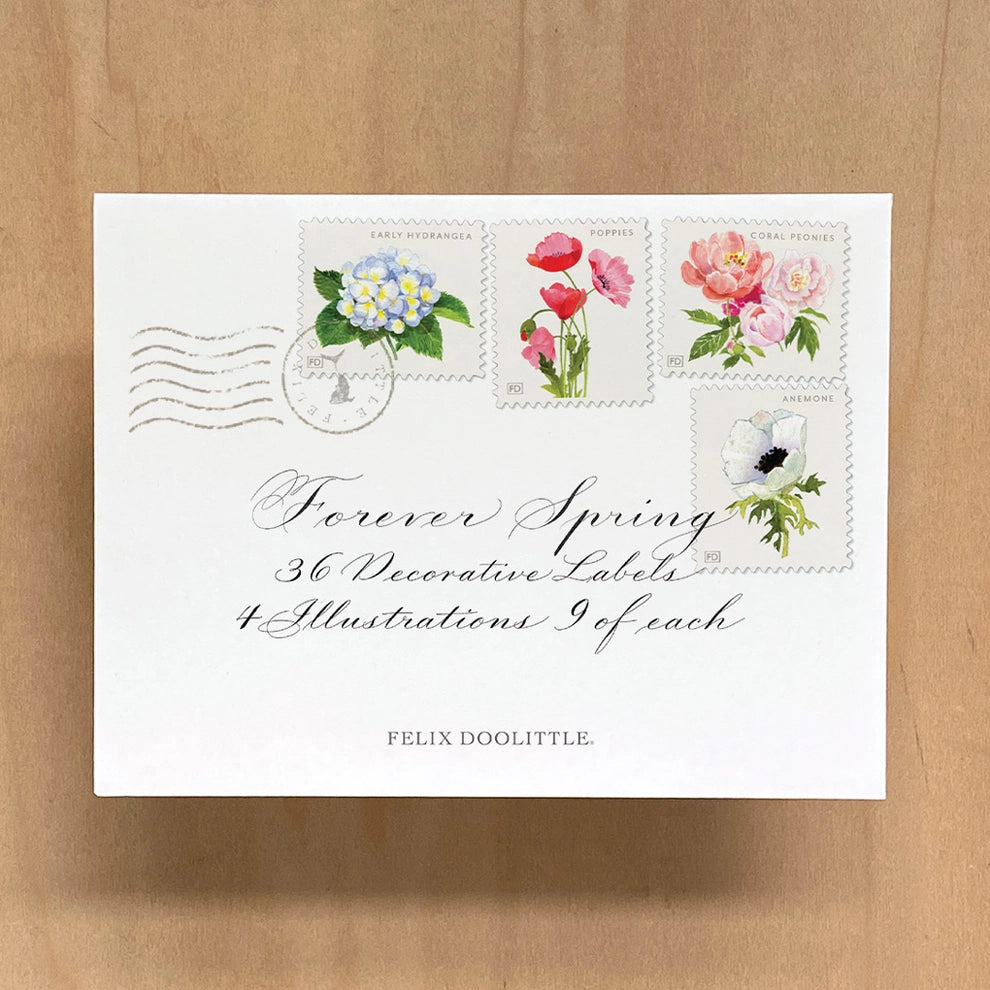 Forever Spring | Decorative Label Stickers | Set of 36