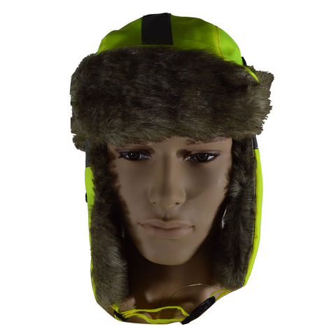 Thermal Winter Trapper Hat, with Reflective Stripes, Wind & Water Resi ...