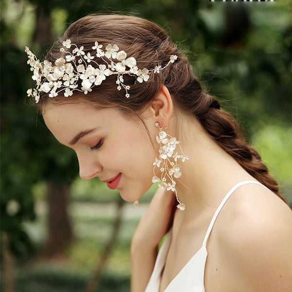 fresh flower hair garland