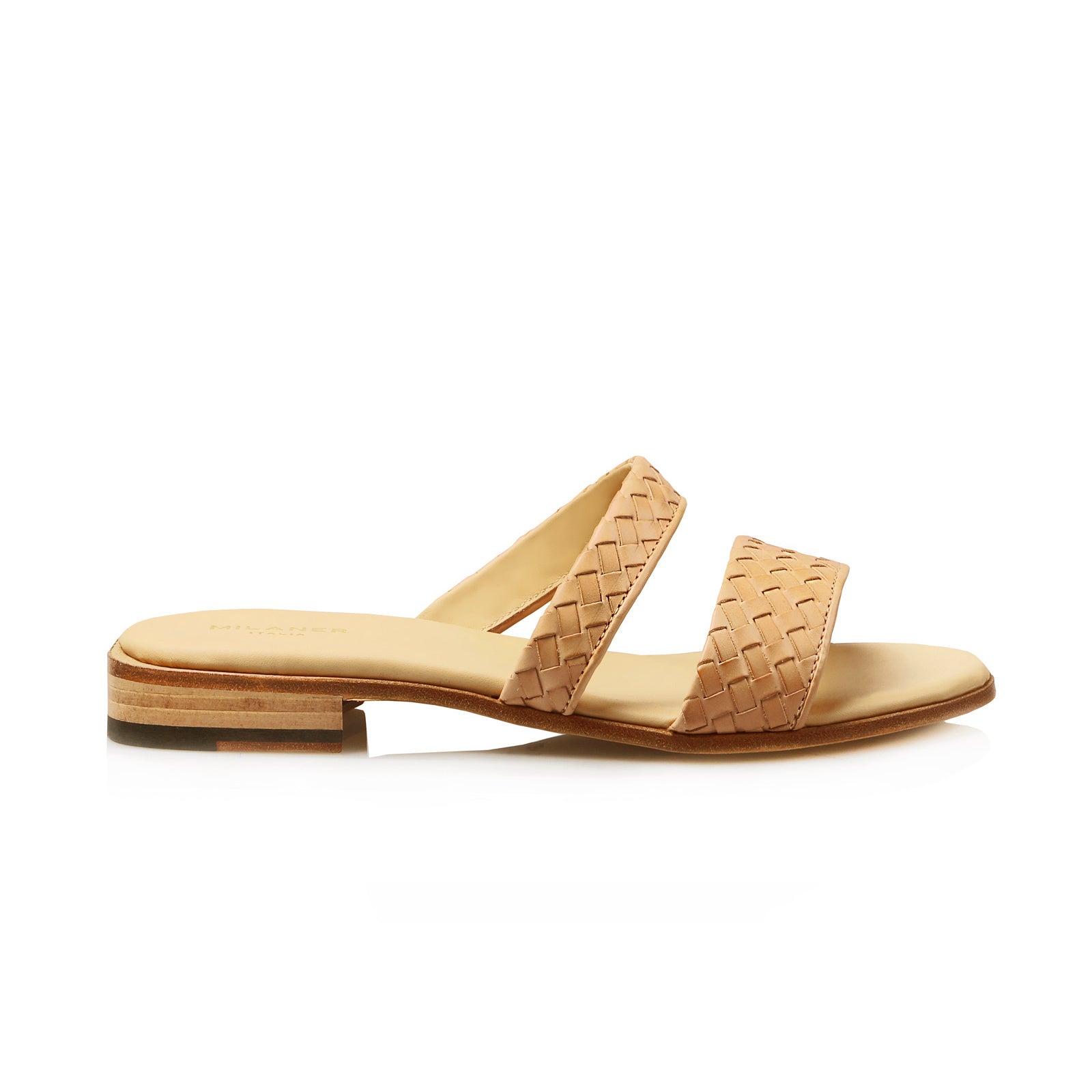 The Simone Woven Leather Sandals - MILANER