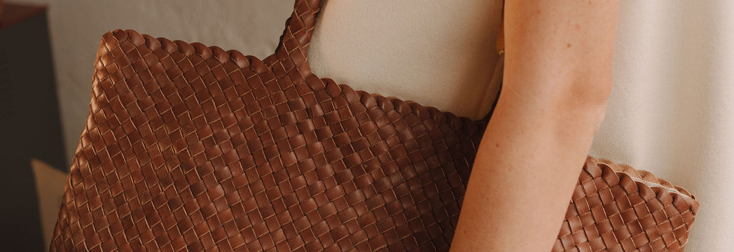 Woven Leather Purse — Eleganza Sarasota
