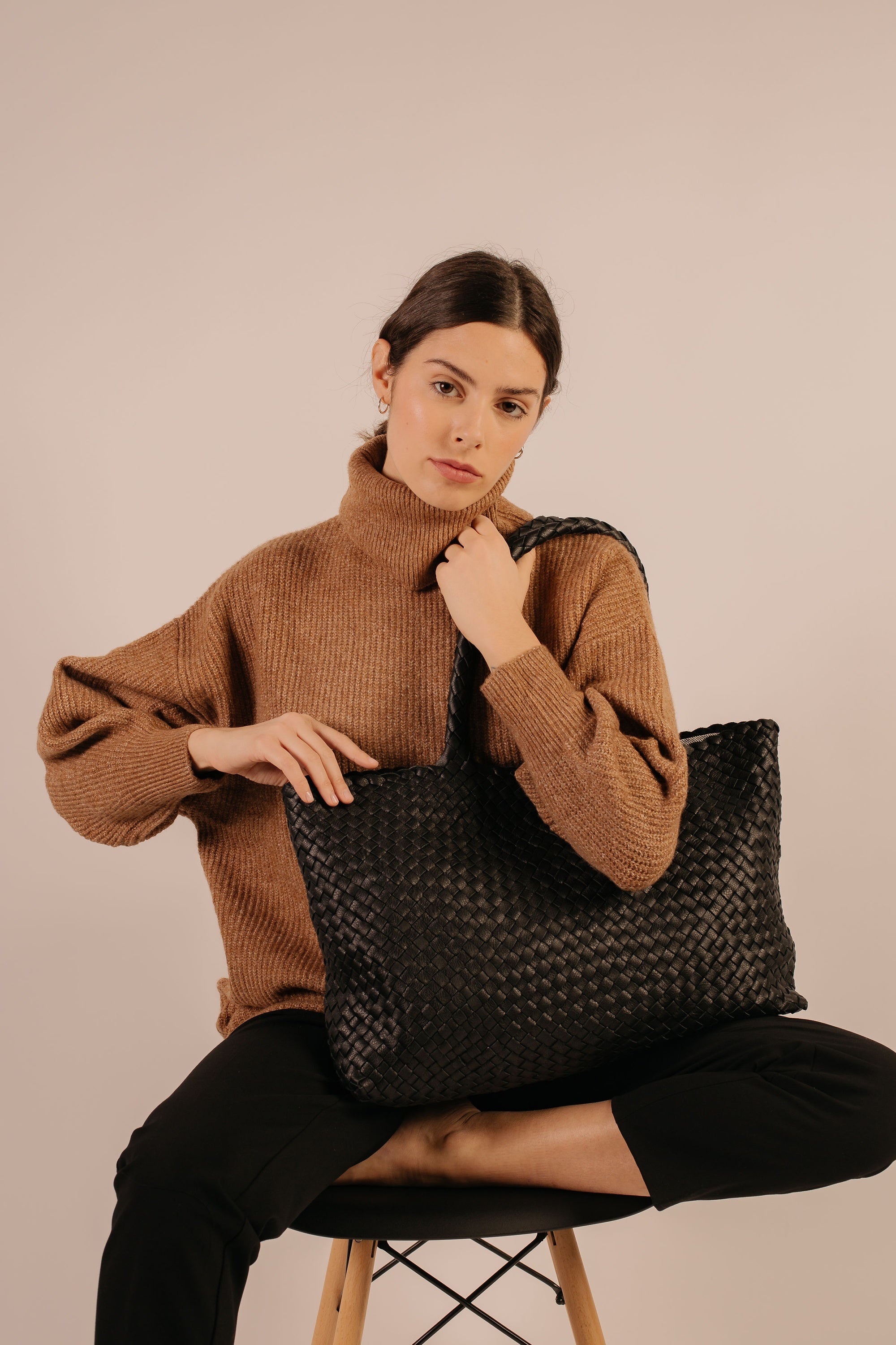 The Travel Elena, Italian Woven Leather Handbag - MILANER