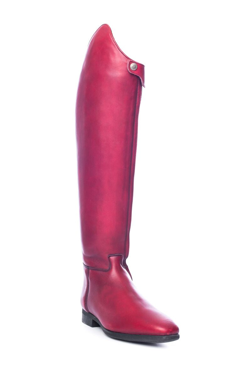 Turnout boots velvet contrast bordeaux L, LARGE, Bordeaux, 42312-17-L