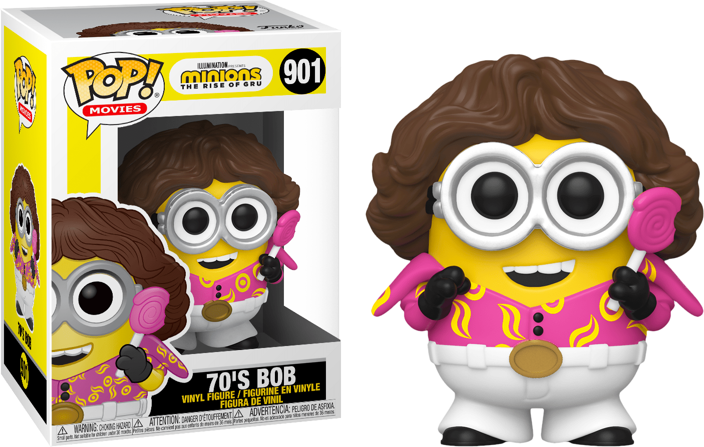 Minions 2 The Rise Of Gru 70 S Bob Pop Vinyl Figure