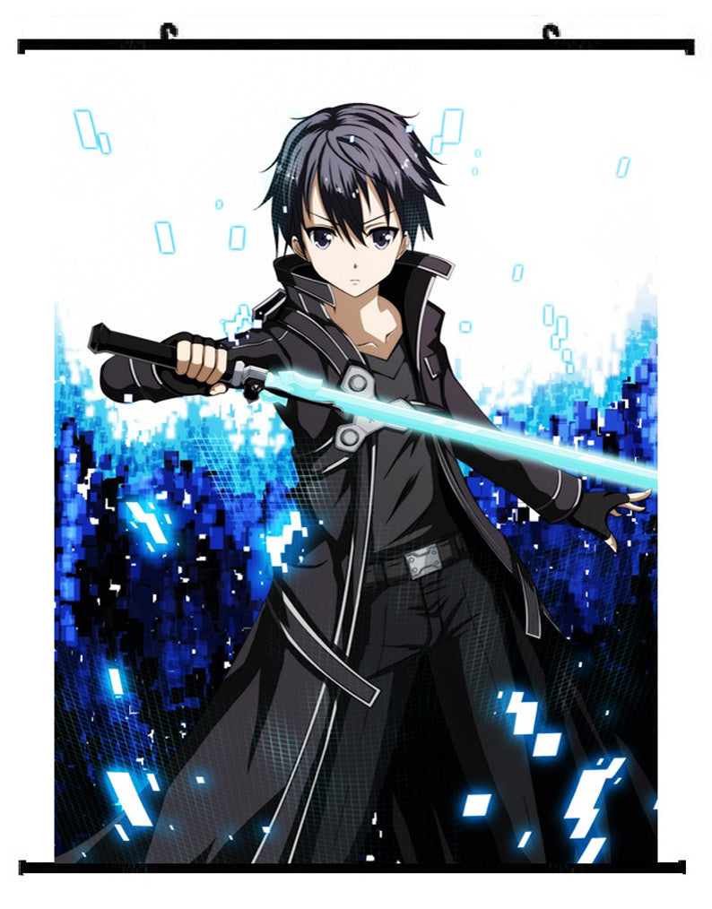 Sword Art Online Kirito Wall Scroll 01 | Hobby Zone