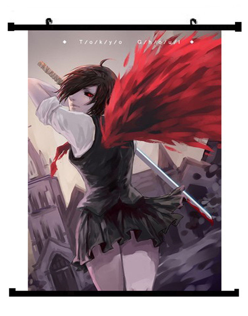 Anime Tokyo Ghoul Touka Kirishima Wall Scroll 02