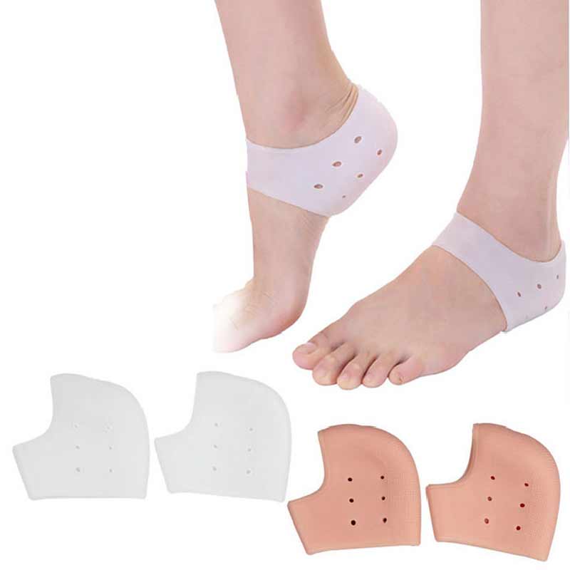 1Pair Soft Breathable Silicone Moisturizing Socks Foot Massager Chapped ...