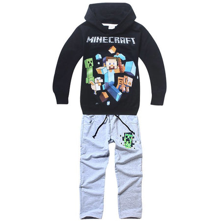 2 Pack Baby Boy Girl Child Minecraft Clothes Set Long Sleeve Hooded Roblox Jacket Pants Set 6 14y Thefashionique Shop Women Men Stylish Trending Clothing Shoes Online - roblox minecraft clothing