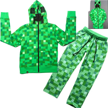 2 Pack Baby Boy Girl Child Minecraft Clothes Set Long Sleeve Hooded Roblox Jacket Pants Set 6 14y Thefashionique Shop Women Men Stylish Trending Clothing Shoes Online - roblox minecraft clothing