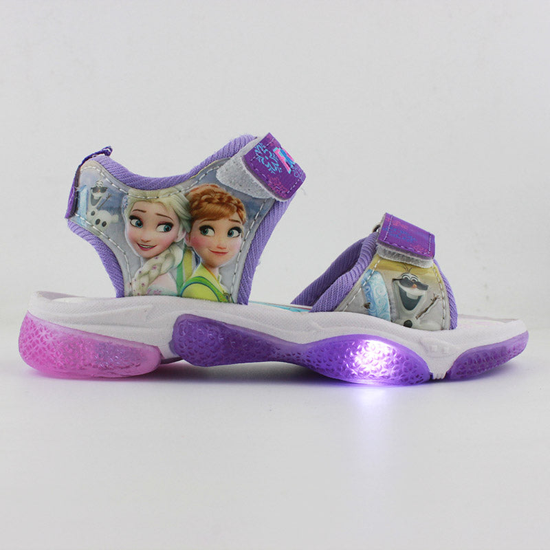 2019 new frozen elsa and Anna girls sandals with LED light Disney ...