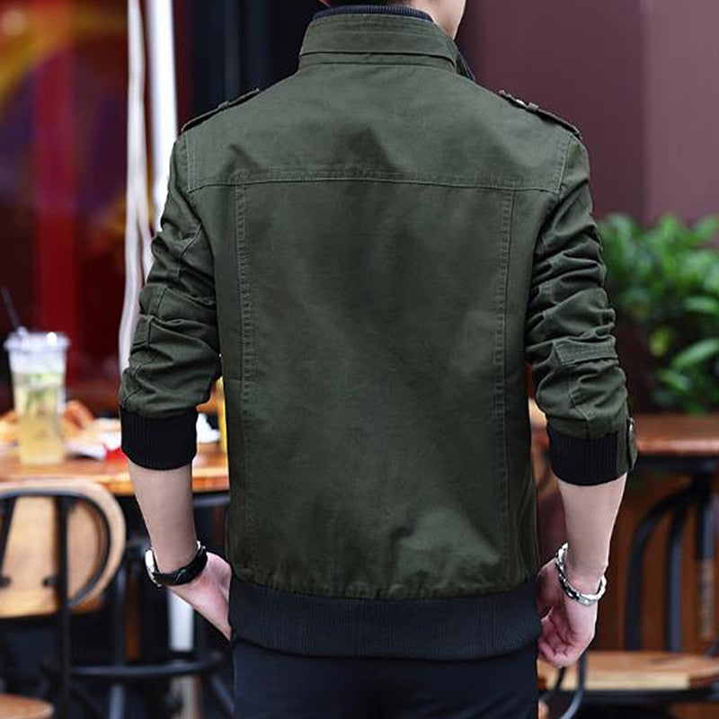 Wool Liner Jackets Men Washed Casual Slim Coat Spring Autumn Winter ...