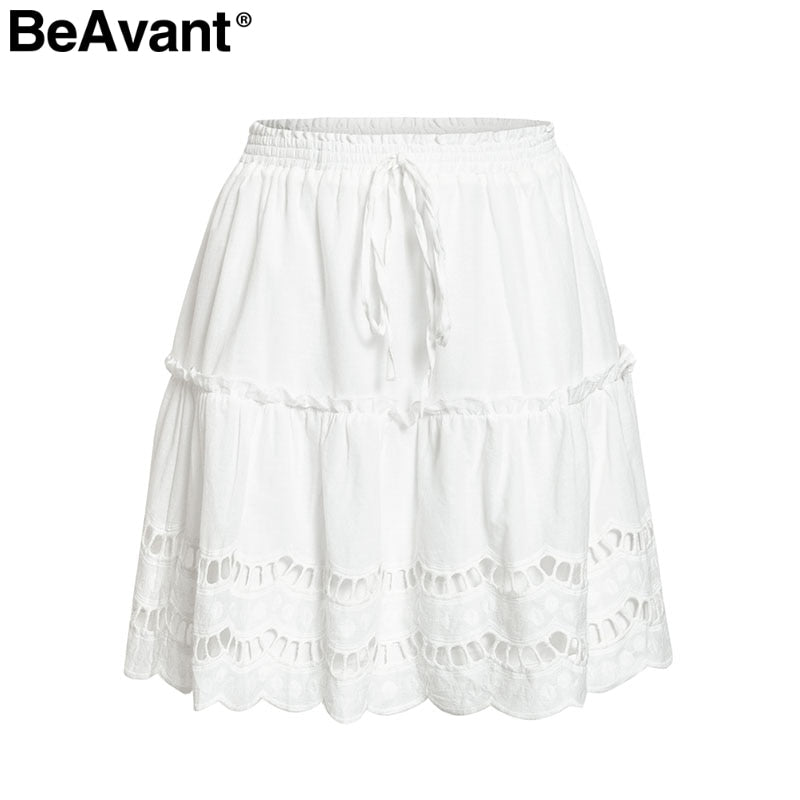 BeAvant A-line high waist women skirt 