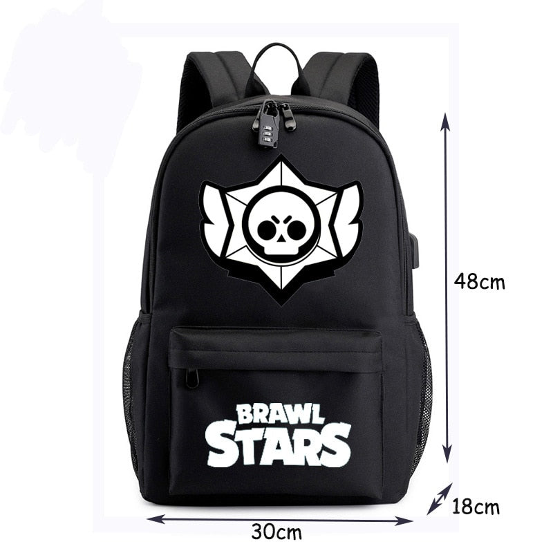 Canvas Luminous Waterproof Brawl Stars Anti Theft Laptop Dj Backpack For Teenager Boys Girls Student School Backpack Menwomenbag Thefashionique Shop Women Men Stylish Trending Clothing Shoes Online - brawl stars school students backpacks