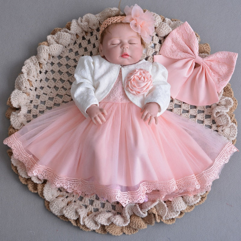 baptism dress for newborn baby girl