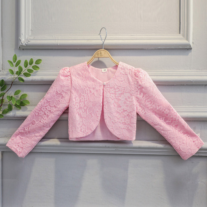 pink short jacket for wedding