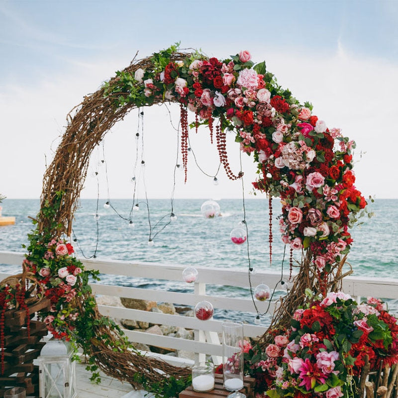 flower arch tattoo