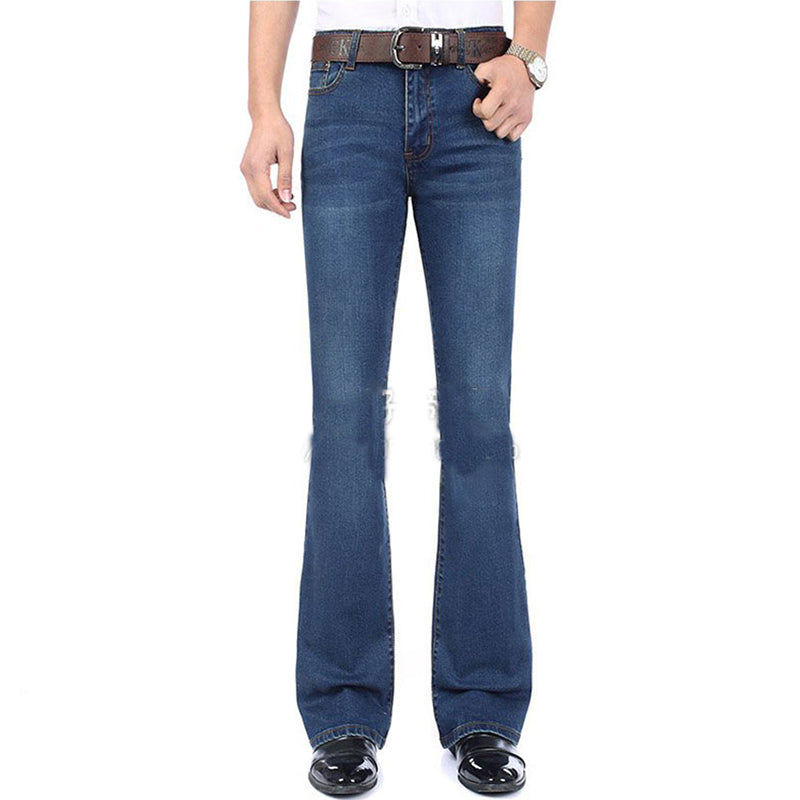 slim fit bell bottom jeans