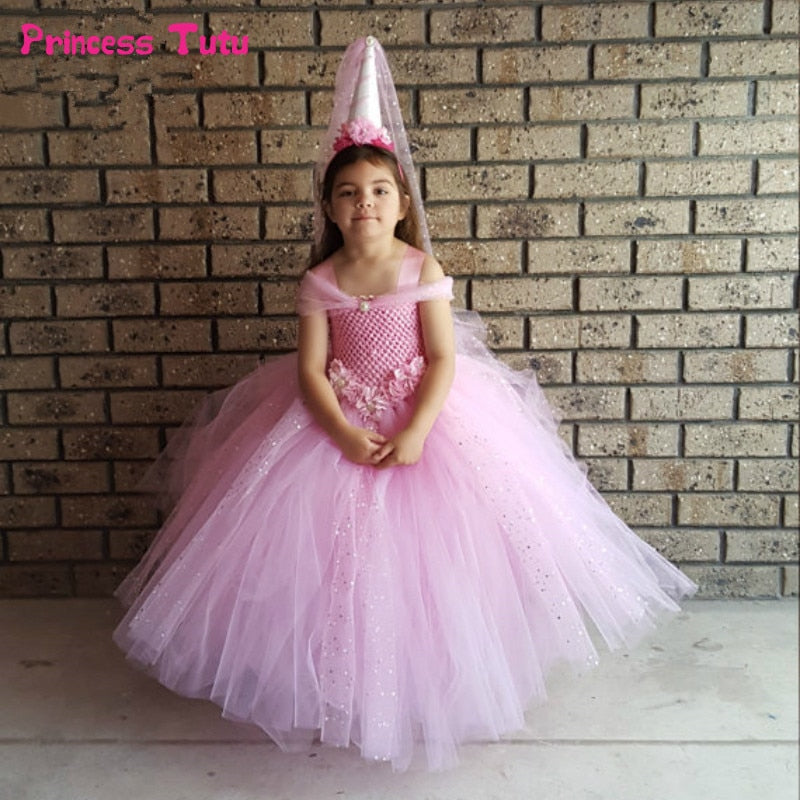Flower Girls Tutu Dress For For Child Birthday Party Princess Dress ...