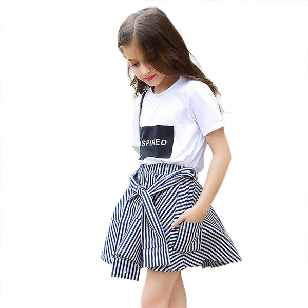 Girls Skirts Cotton Summer Shorts Pants Skirts For Kids Girl Toddler ...