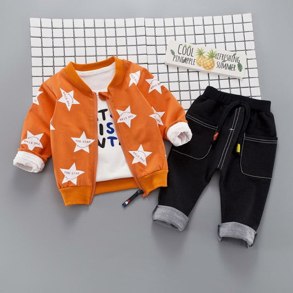 HYLKIDHHUOSE Autumn Baby Girls Boys Clothing Sets Infant Clothes Suits ...